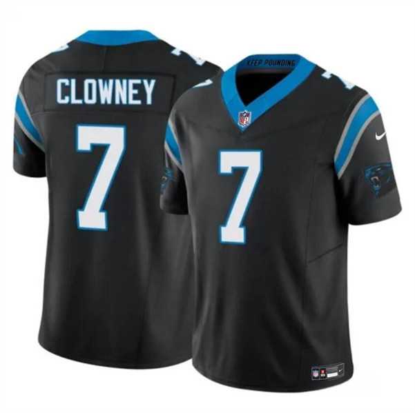Men & Women & Youth Carolina Panthers #7 Jadeveon Clowney Black 2024 F.U.S.E. Vapor Limited Football Stitched Jersey->carolina panthers->NFL Jersey